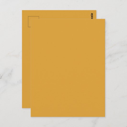 Klassieke Kerst Gouden Herfst Winter Solid Kleur Briefkaart (Voorkant / Achterkant)