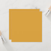 Klassieke Kerst Gouden Herfst Winter Solid Kleur Kaart (Voorkant / Achterkant in situ)