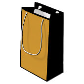 Klassieke Kerst Gouden Herfst Winter Solid Kleur Klein Cadeauzakje (Achterkant Gekanteld)