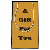 Klassieke Kerst Gouden Herfst Winter Solid Kleur Klein Cadeauzakje (Voorkant)