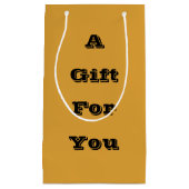 Klassieke Kerst Gouden Herfst Winter Solid Kleur Klein Cadeauzakje (Voorkant)