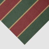 Klassieke Kerst Groen en Rood met Gouden Trim Tissuepapier (Detail)