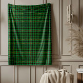 Klassieke Kerst Groen Goud Tartan Plaid Fleece Deken