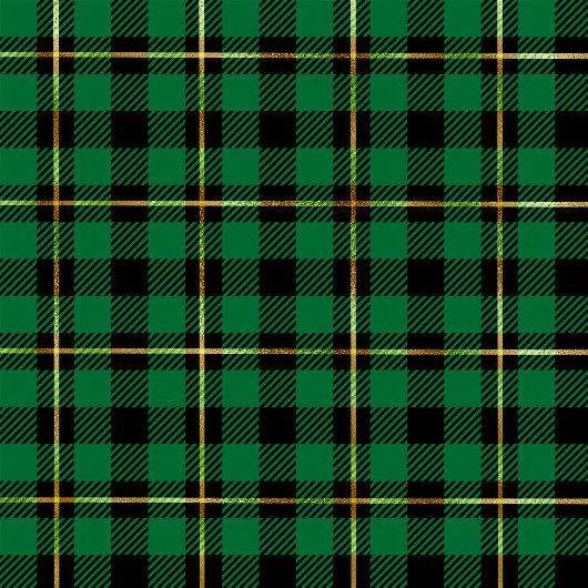 Klassieke Kerst Groen Goud Tartan Plaid Fleece Deken