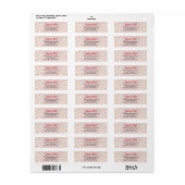 Klassieke Kerst Groen Rood Wit Strepen Etiket (Full Sheet)