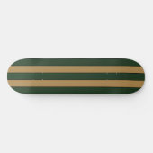 Klassieke Kerst groene en gouden strepen Persoonlijk Skateboard (Horizontaal)