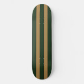 Klassieke Kerst groene en gouden strepen Persoonlijk Skateboard (Voorkant)