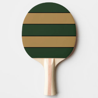 Klassieke Kerst groene en gouden strepen Tafeltennisbatje