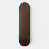 Klassieke Kerst groene en rode strepen Persoonlijk Skateboard (Voorkant)