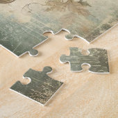 Klassieke Kerst Herten Jigsaw Puzzel (Zijkant)