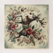 Klassieke Kerst Herten Jigsaw Puzzel (Horizontaal)