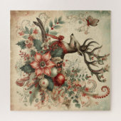 Klassieke Kerst Herten Jigsaw Puzzel (Horizontaal)