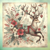 Klassieke Kerst Herten Window Cling Raamsticker (Vel 3)