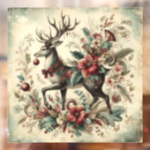 Klassieke Kerst Herten Window Cling Raamsticker (Vel 2)