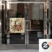 Klassieke Kerst Herten Window Cling Raamsticker (Kantoordeur)