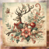 Klassieke Kerst Herten Window Cling Raamsticker (Vel 2)
