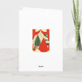 Klassieke Kerst Illustratie Kaart (Achterkant)