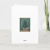 Klassieke Kerst Illustratie Kaart (Achterkant)