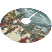 Klassieke Kerst Illustratie Kerstboom Rok (Gekanteld)