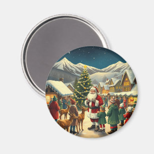 Klassieke Kerst Illustratie Magneet