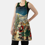 Klassieke Kerst Illustratie Schort (Insitu)