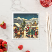 Klassieke Kerst Illustratie Servet (Insitu)