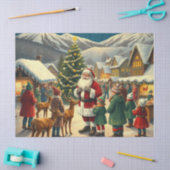 Klassieke Kerst Illustratie Tissuepapier (Craft)