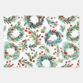 Klassieke kerst inpakpapier vel (Voorkant 2)