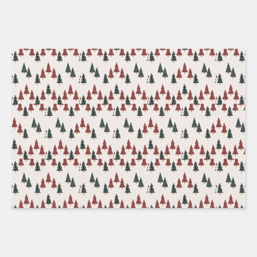 Klassieke kerst inpakpapier vel (Voorkant 3)