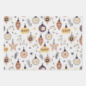 Klassieke kerst inpakpapier vel (Voorkant)