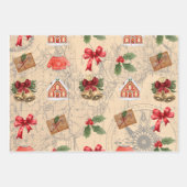 Klassieke kerst inpakpapier vel (Voorkant 2)