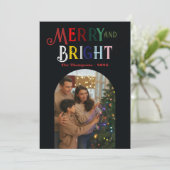 Klassieke kerst "Jaaroverzicht" foto's Kerstmis Feestdagenkaart (Staand voorkant)