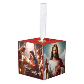 Klassieke Kerst Jezus Mary Angel Decoratie (Voorkant hoekig)