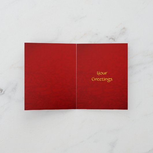 Klassieke kerst Kaart (Binnen)