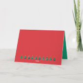 Klassieke Kerst Kaart in rood en groen (Achterkant)