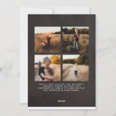 Klassieke kerst-kerstbekorting met foto-feestdag feestdagenkaart (Achterkant)