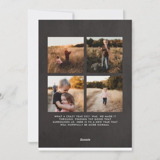 Klassieke kerst-kerstbekorting met foto-feestdag feestdagenkaart (Achterkant)