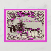 Klassieke Kerst Kinderen Sierlijke Boom Feestdagenkaart (Voorkant)