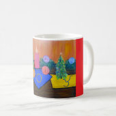 Klassieke Kerst Koker Mug Koffiemok (Voorkant rechts)