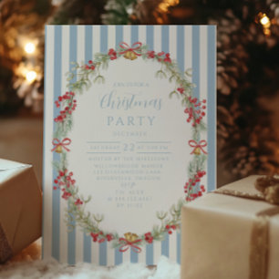 Klassieke Kerst met Dennenkegel Familie Kaart