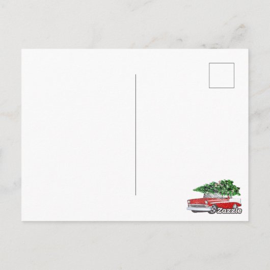  Klassieke kerst met Retro Classic Briefkaart (Achterkant)