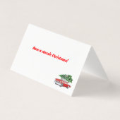   Klassieke kerst met Retro Classic Kaart (Achterkant)