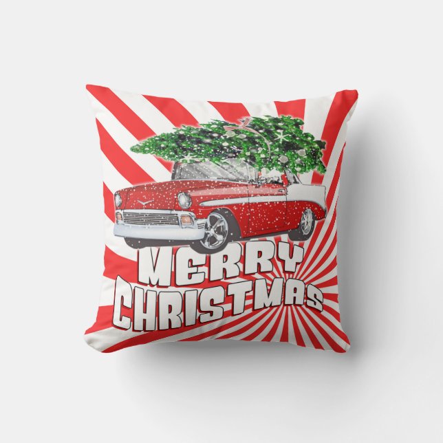  Klassieke kerst met Retro Classic Kussen (Voorkant)