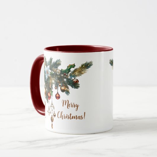 Klassieke kerst mok (Voorkant links)