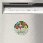 Klassieke Kerst Ornament Bericht Magneet (Insitu (Vaatwasser))