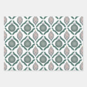 Klassieke Kerst Ornamente Set Inpakpapier Vel (Voorkant 2)