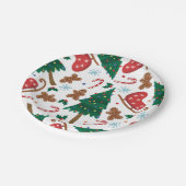 Klassieke kerst papieren bordje (Gekanteld)