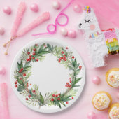 Klassieke kerst papieren bordje (Feest)