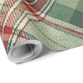 Klassieke Kerst Plaid Cadeaupapier (Rol Hoek)