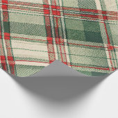 Klassieke Kerst Plaid Cadeaupapier (Hoek)